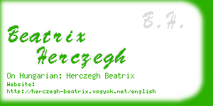 beatrix herczegh business card